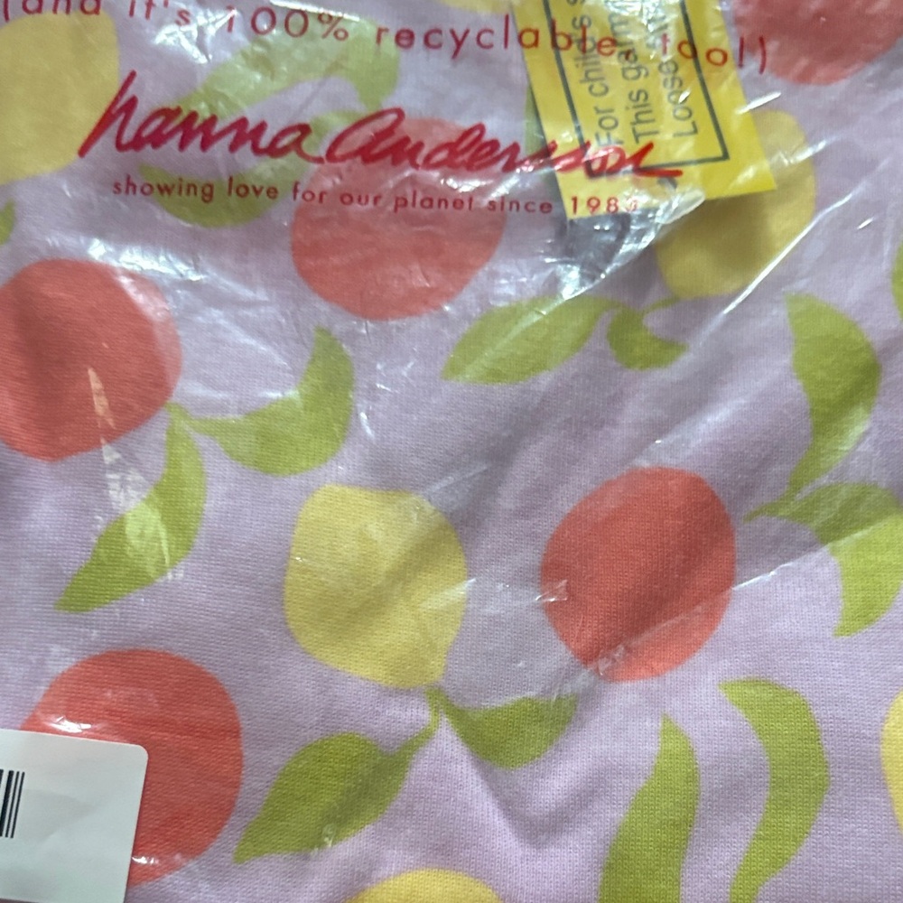 Hanna Andersson Lavender Tee with Pink, Yellow & Green Fruit Print - Picture 5 of 5